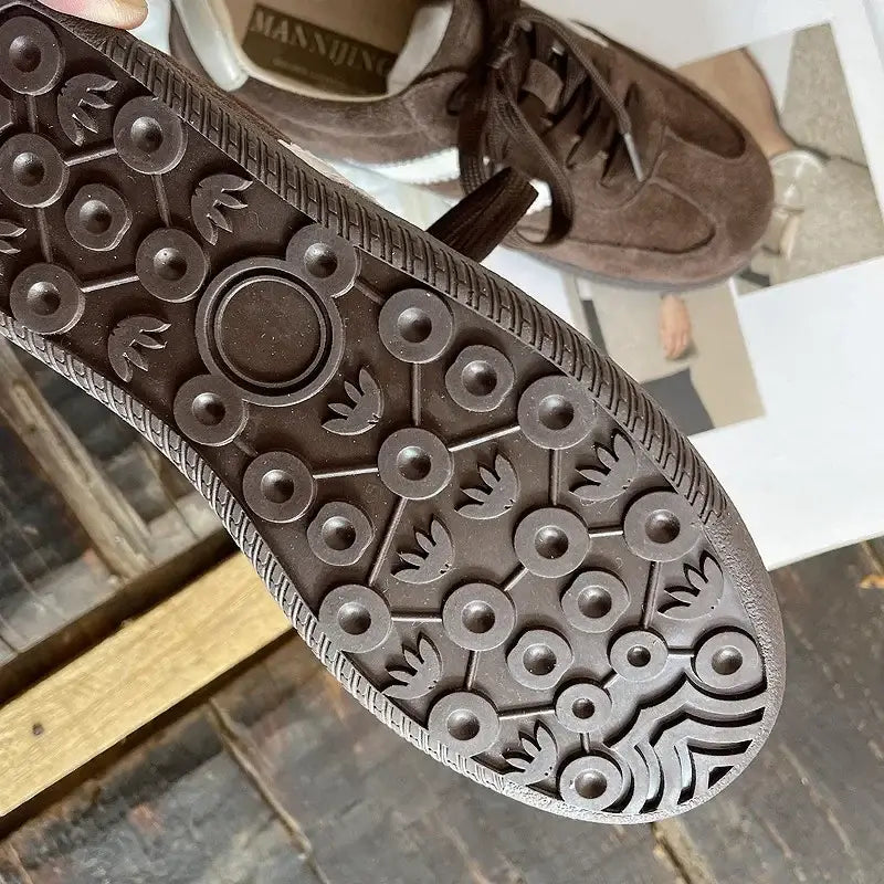 Retro Genuine Leather Flat Shoes for Women