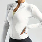 Women's Lightweight Zip-Up Running Jacket | Quick-Dry Yoga Top 24 Hour Sport