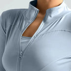 Women's Lightweight Zip-Up Running Jacket | Quick-Dry Yoga Top 24 Hour Sport