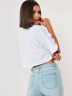 New Sport T-Shirt: Loose Cotton Crop Top for Dance & Gym 24 Hour Sport
