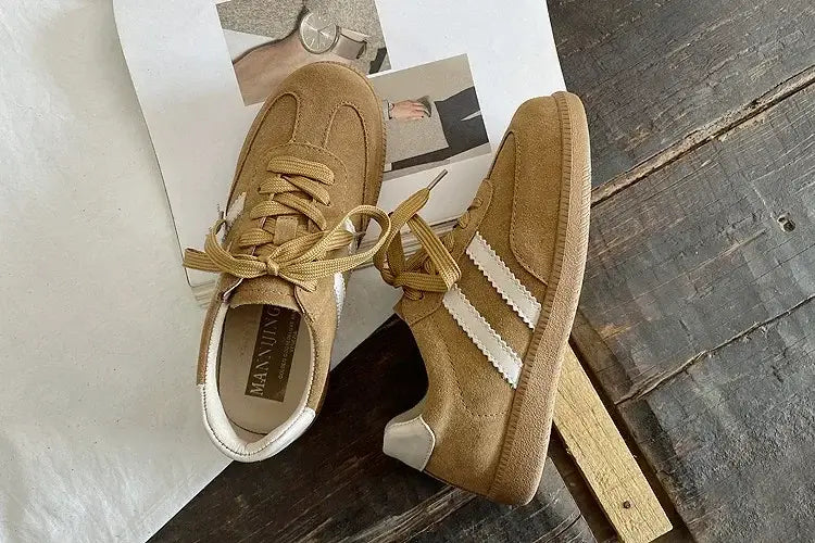 Retro Genuine Leather Flat Shoes for Women