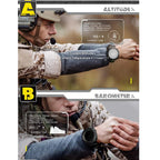 NORTH EDGE Men's sport Digital watch Hours Running Swimming Military Army watches Altimeter Barometer Compass waterproof 50m Fury Fits
