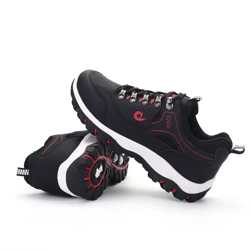 Men's Leather Casual Shoes - Lightweight Tennis & Walking Sneakers