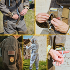 Professional Triple Layer Ventilated Full Beekeeping Suit Sting Stopper