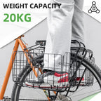 Folding Steel Mesh Bicycle Basket ROCKBROS US