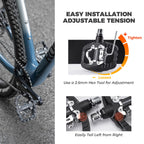 Lightweight Nylon Half-Clip Flat Bike Pedals ROCKBROS US