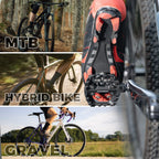 Lightweight Nylon Half-Clip Flat Bike Pedals ROCKBROS US