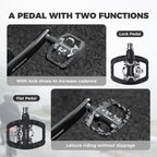 Lightweight Nylon Half-Clip Flat Bike Pedals ROCKBROS US