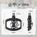 Lightweight Nylon Half-Clip Flat Bike Pedals ROCKBROS US