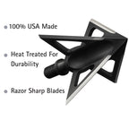 TOTA | 100 grain XL broadhead | 1-3/16-inch vented | fixed blade Tooth of the Arrow Broadheads