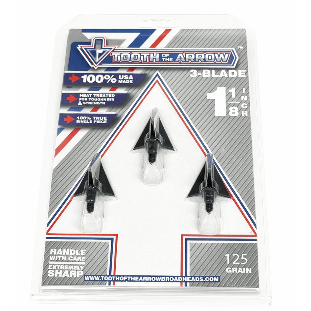 TOTA | 125 grain broadhead | 1-1/8 inch | fixed 3-blade