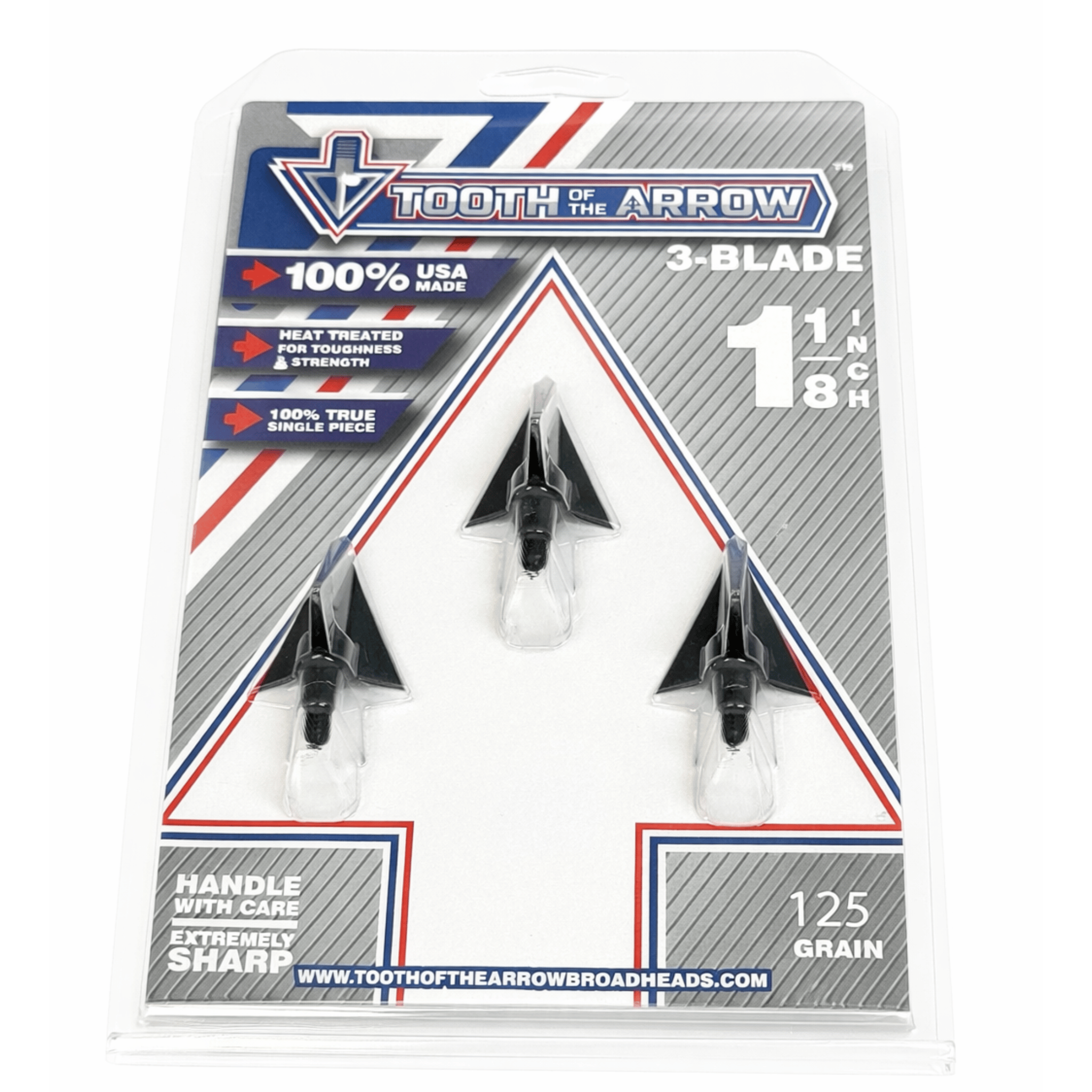 TOTA | 125 grain broadhead | 1-1/8 inch | fixed 3-blade